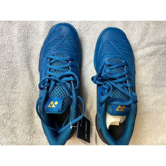 Yonex Cascade Drive Shoes Mens 7 Womens 8.5 Teal Athletic Badminton Y2K Retro - Picture 2 of 10